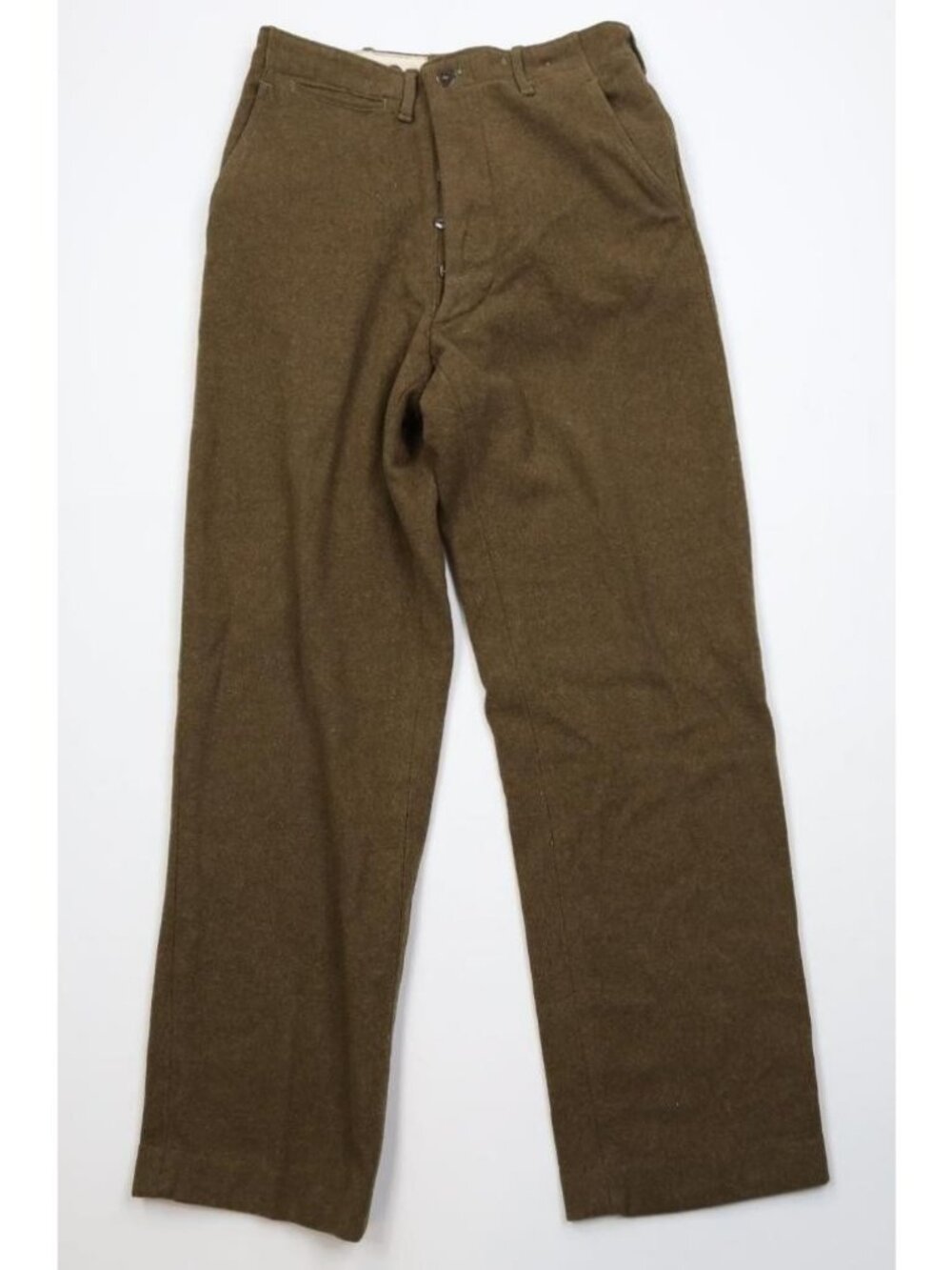 Vtg 40s WWII USGI Mens 32x34 Wool Button Fly Field Trousers Pants Wide Leg USA